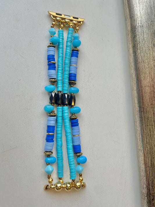 Time For Me to Fly Beaded Apple Watch Band