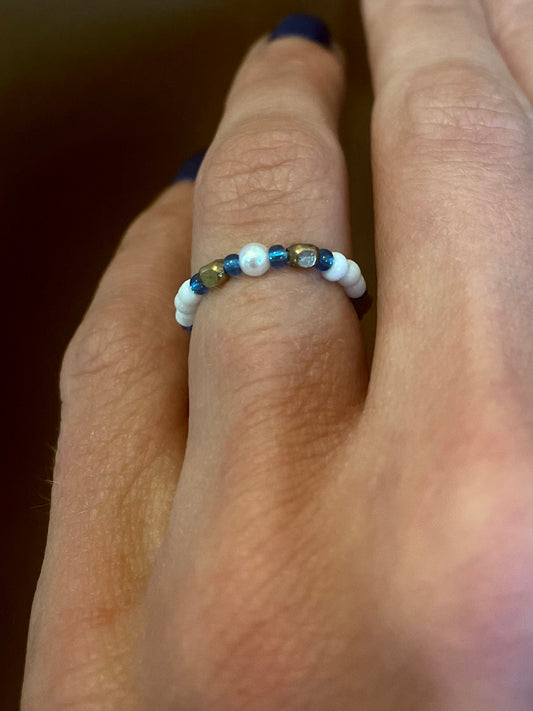 Mamma Mia Beaded Stretch Ring