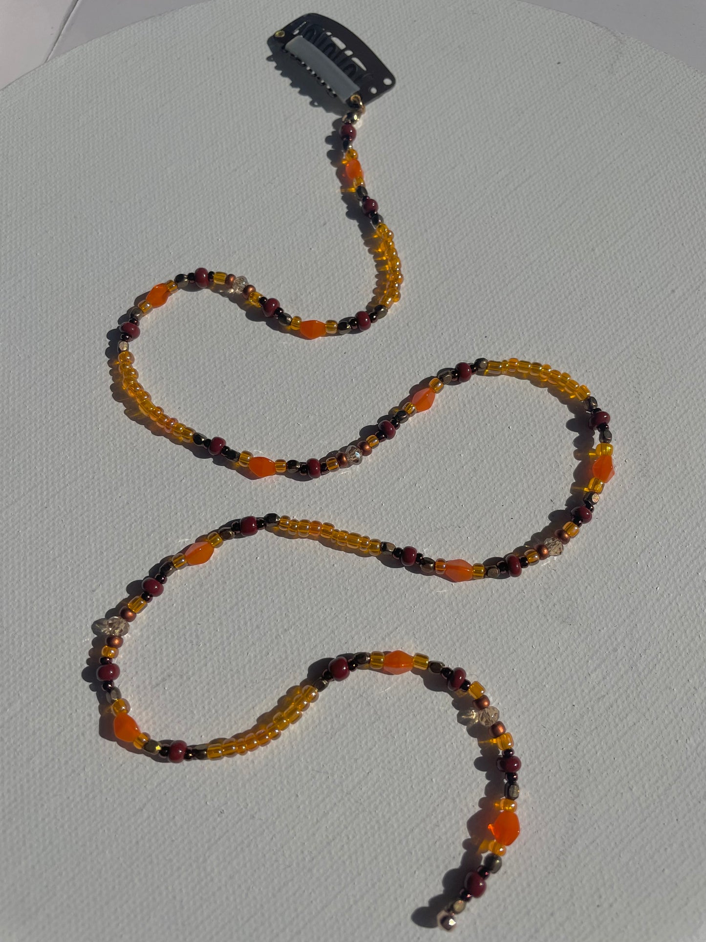 Two Suns in the Sunset Hair Chain (19")