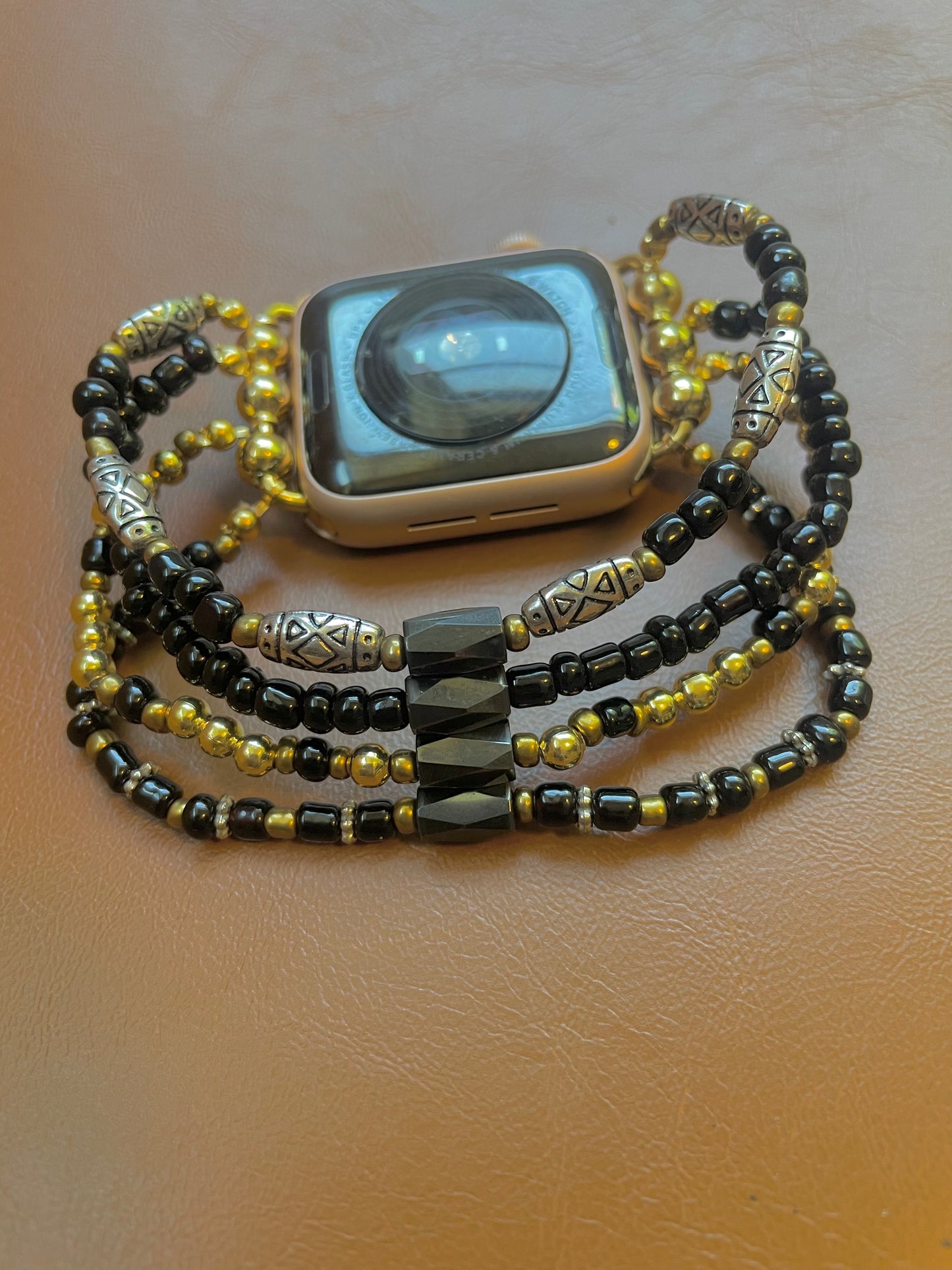 Over And Over Beaded Apple Watch Band (M/L)