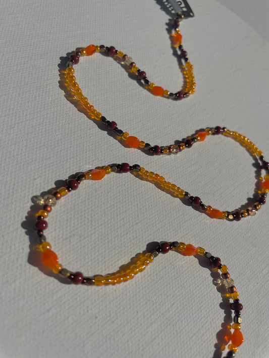 Two Suns in the Sunset Hair Chain (19")