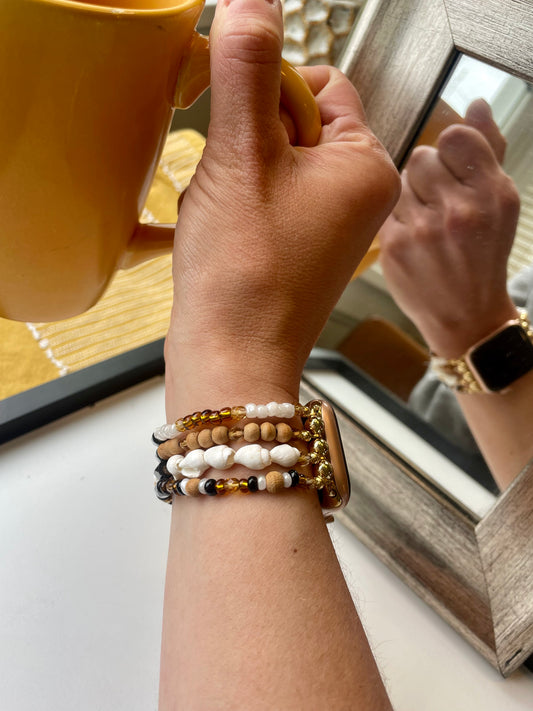 Time in a Bottle Beaded Apple Watch Band