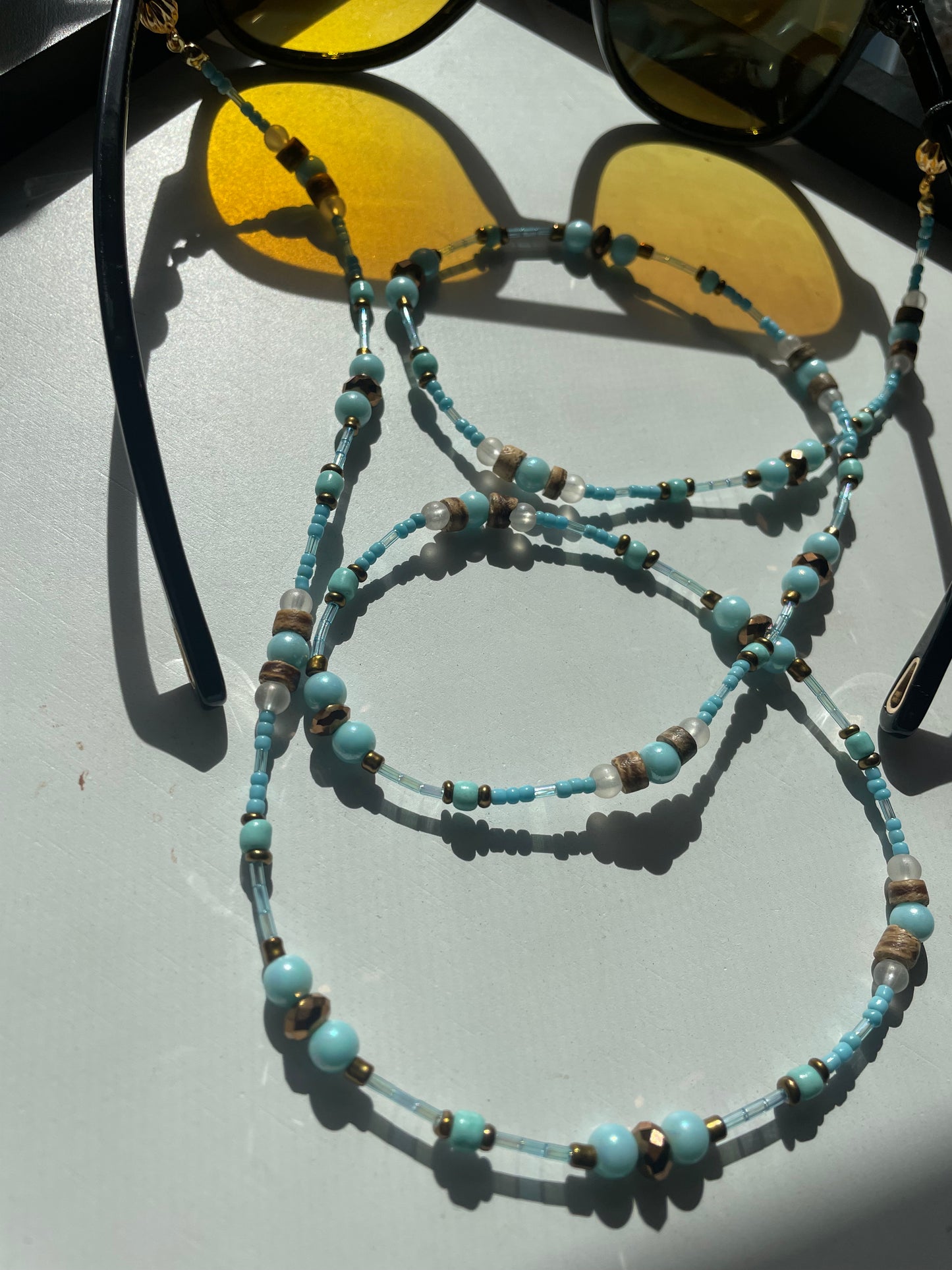 For You Blue Sunglasses Chain