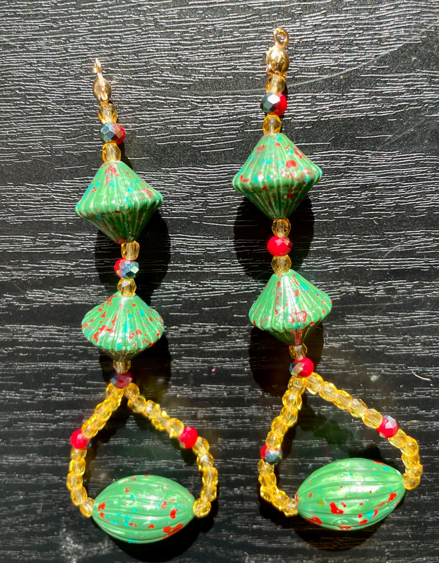 Green Tambourine - Statement Earring Jackets