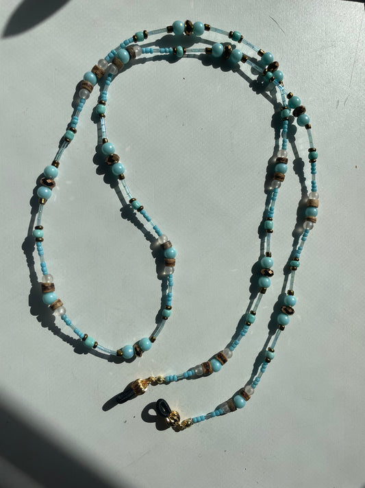 For You Blue Sunglasses Chain
