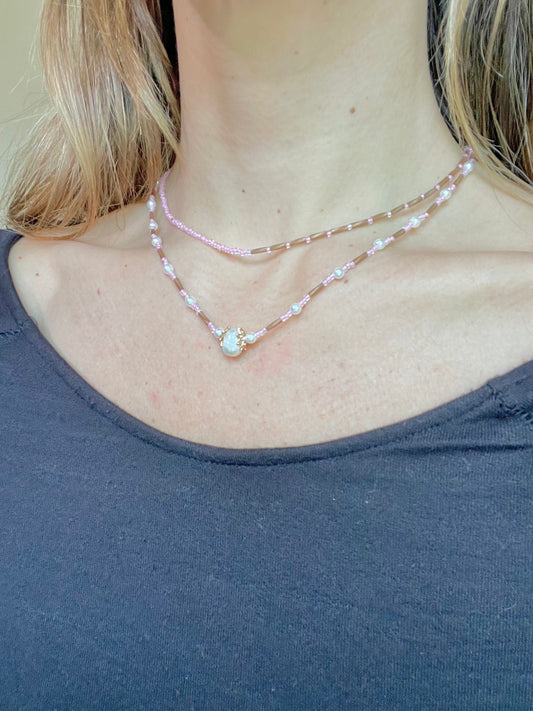Wannabe Double Layer Chocker Necklace Bestie Set (Set of 2)
